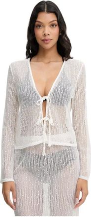 Karl Lagerfeld Cubre playa calado - Swimwear - Mujer - Blanco - S