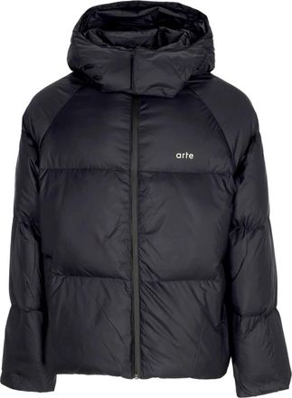 Arte Zwarte Pufferjas met hoge kraag - Heren - Winterjassen - Zwart - XL - Jassen