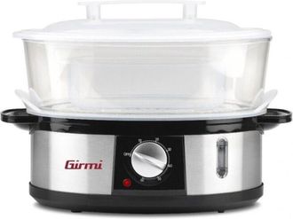 Girmi Girmi VP26 Pentola a Vapore Libera Installazione Vaporiera 3 Cestelli 750 W Nero Argento