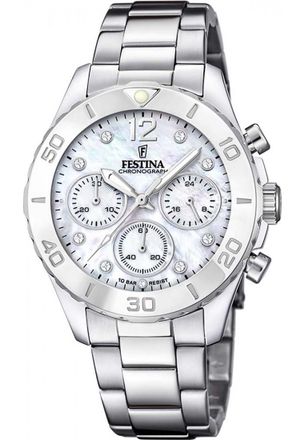 Festina Womens F20603-1 Ladies Boyfriend Watch - Silver - One Size