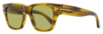 Tom Ford Mens Caine-02 Square Sunglasses TF1280 55N Brown Melange 53mm