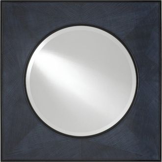 Currey & Company Handmade Kallista Square Blue Mirror