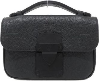 Louis Vuitton Pre-owned Taurillon Monogram S Lock Sling Bag - Dames - Vintage Handtas - Zwart - ONE Size - Vintage