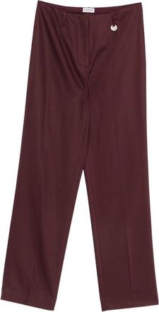 Burberry Logo-charm Straight-leg Trousers