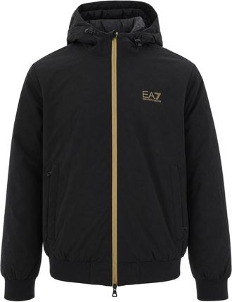 Emporio Armani Modern Lightweight Adjustable Hooded Bomber Jacket
