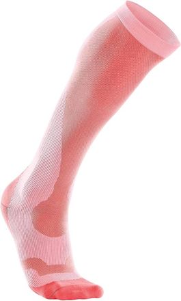 2XU Womens Compression Performance Run Sock In Candy Pink/nectarine