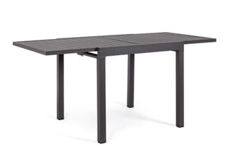Konte Design Mesa extensible de aluminio antracita 83x80 cm - 166x80 cm