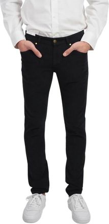 Pantaloni Torino Fluwelen 5-pocket jeansstijl broek - Heren - Slim Fit Jeans - Zwart - W33 - Jeans
