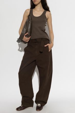 Christophe Lemaire Strappy Top, Womens, Brown