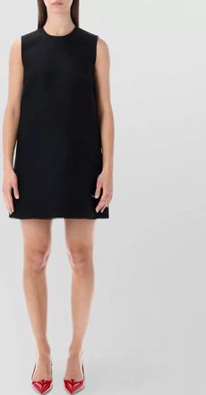 Prada scuba lace mini dress sheath silhouette