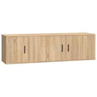 vidaXL Vidaxl - Set De Muebles Para Tv 2 Pzas Madera Contrachapada Roble Sonoma