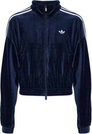 adidas Hoodies & sweatvesten, Dames, Blauw, 2Xs, Velours Sweatshirt