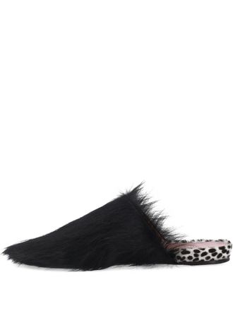 Premiata polka-dot pattern mules - Black