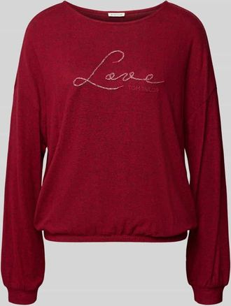 Tom Tailor Regular Fit Sweatshirt aus Viskose-Mix in Rot, Größe XXXL