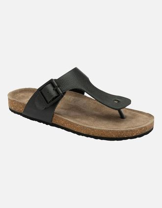 Ravel Womens Barran Womens Toe Post Sandals - Black - Size: 6