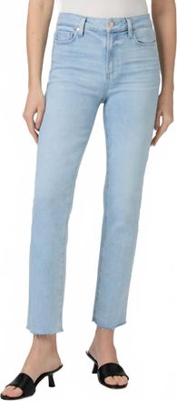 Paige Cindy Straight Jeans In Suki Distressed