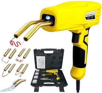 OEM Kit De Parachoques De Coche De 100 W, M&aacute;quina De Soldar Pl&aacute;stico, Alicates, Cuchillo Multiusos, Hoja De Alisado, Grapas Planas, En Forma De M, En Form