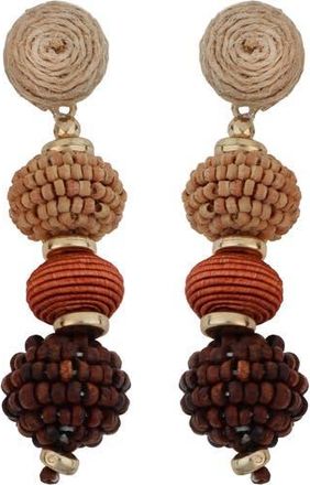 Panacea Mixed Linear Drop Earrings in Brown at Nordstrom Rack