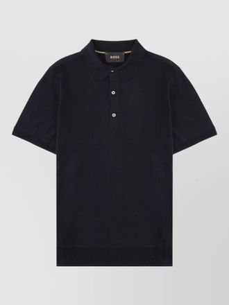 HUGO BOSS short sleeve polo collar knit top