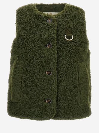 Barbour nylon vest met bonteffect