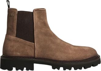 HUGO BOSS Chelsea Boot Julyo - Heren - Chelseaboots - Beige - 41 EU - Leer - Schoenen
