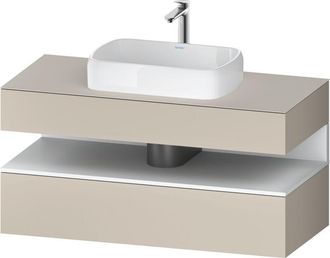 Duravit Duravit - Qatego Consola Mueble Bajo Lavabo, 1 Extra&iacute;ble, 1 Caj&oacute;n