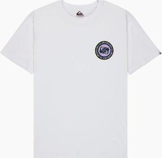Quiksilver Mens Quiksilver Mens Ev Duality Graphic Short Sleeve T-Shirt - White - Size: 36