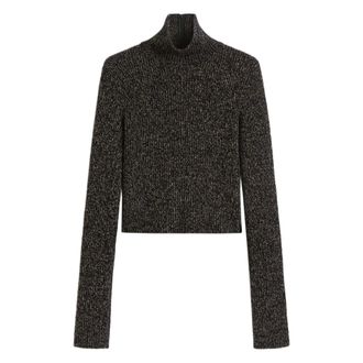 Max Mara Turtlenecks, female, Brown, Size: S Brown Sweater with High Neck