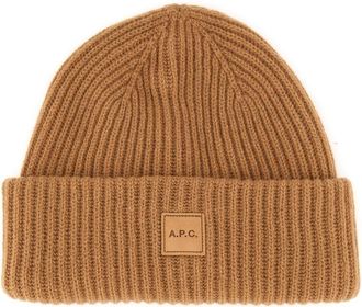 A.P.C. A. P.C.-Beanie Hat With Logo-Donna