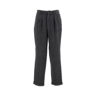 Barena Straight Trousers, male, Gray, Size: L Classic Straight Trousers
