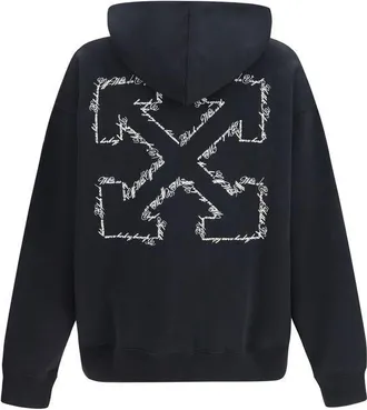 Off-white Mens Black Cotton Sweatshirt Clothing