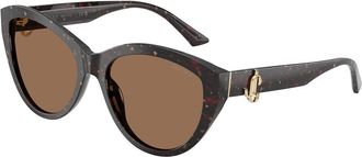 Jimmy Choo London JC5007 512573 Womens Sunglasses Tortoiseshell Size 55