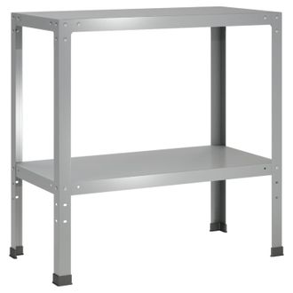 vidaXL Mesa De Trasplante 100 X 40 X 80 Cm Acero Galvanizado Plateado Vidaxl