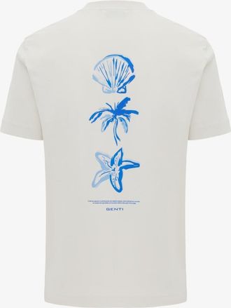 Genti T-shirt met backprint | Off-white