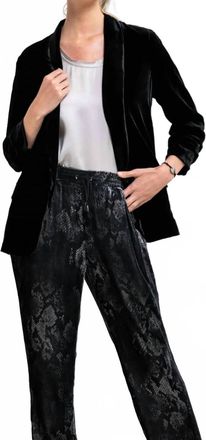 Go Silk Scrunch Sleeve Jacket In Black