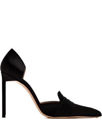 Tom Ford 105mm Eva DOrsay pumps - women - Leather/Calf Leather/Satin - 42 - Black