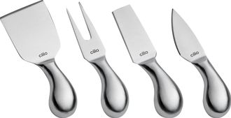 cilio Piave 4 Piece Cheese Knife Set, Stainless Steel