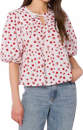 Velvet Heart Ferlita Pullover In Strawberry Fields