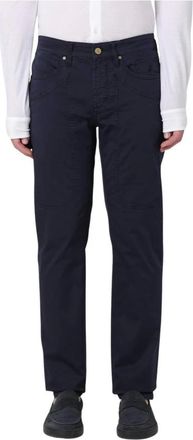 Jeckerson Broeken, Heren, Blauw, W36, Stijlvolle Blauwe Casual Broek