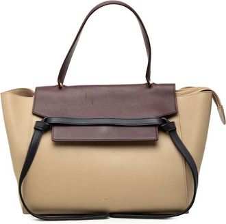 Celine Pre-owned Celine Mini Tricolor Grained Calfskin Belt Satchel S.GA.4134