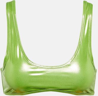 Reina Olga Coolio lame bikini top