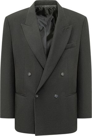 Mars&eacute;m Marsem - Double-breasted blazer met 4 knopen - Heren - Jassen - Zwart - Maat: M Zijde