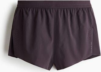 H&M Short Running Shorts With Drymove in Plum at Nordstrom, Size Medium