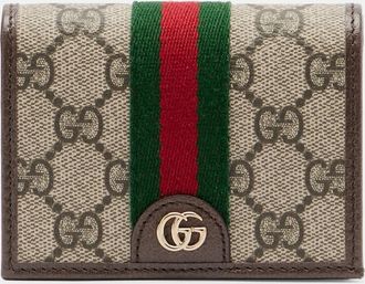 Gucci Ophidia Small GG leather-trimmed wallet