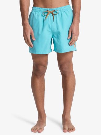Quiksilver Badeshorts QUIKSILVER EVERYDAY VOLLEY 15, Herren, Gr. L (52), N-Gr, aqua, Web, Polyester, kontrastfarbene Details, unifarben, Badehosen Badeshorts, sp