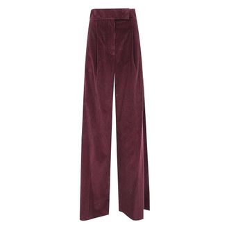 Max Mara Dames, Broeken, Rood, Maat: S