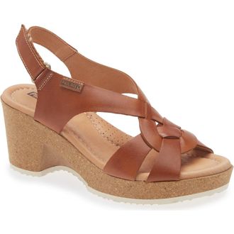 Pikolinos Arenales Wedge Slingback Sandal in Brandy at Nordstrom Rack, Size 38