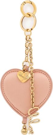 Chlo&eacute; Keyrings, female, Pink, Size: ONE SIZE Symbols Heart Key Ring Bag Charm