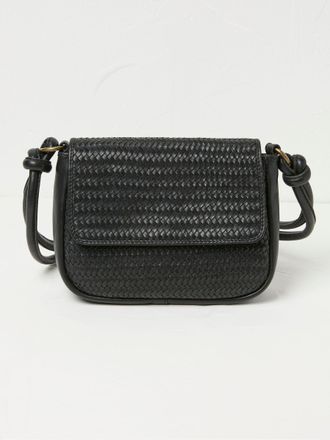 Fat Face FatFace Alexia Black Woven Shoulder Bag