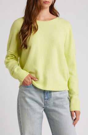 Rip Curl Emily Crewneck Sweater in Lime at Nordstrom, Size X-Small